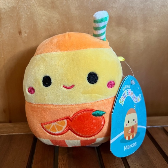 Squishmallows Toys Nwt 5 Marcos The Orange Juice Oj Squishmallow